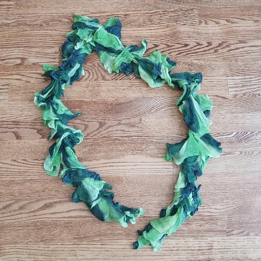 Gorgeous Shades of Green Scarf Accessory ❤ Ruffle ❤