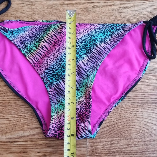 (L) OP Multicolored Animal Print Bikini Swimsuit Set