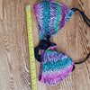 (L) OP Multicolored Animal Print Bikini Swimsuit Set