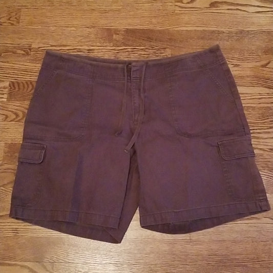 (16) Santa Fe Women's Outdoor Cargo Shorts Summer Camping Hiking Cotton Blend