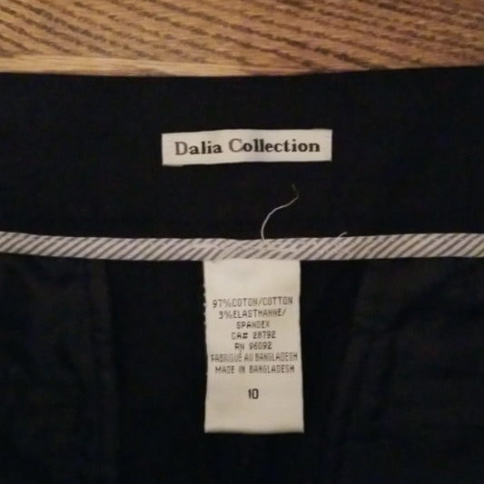 (10) Dalia Collection Cropped Cotton Blend Pants