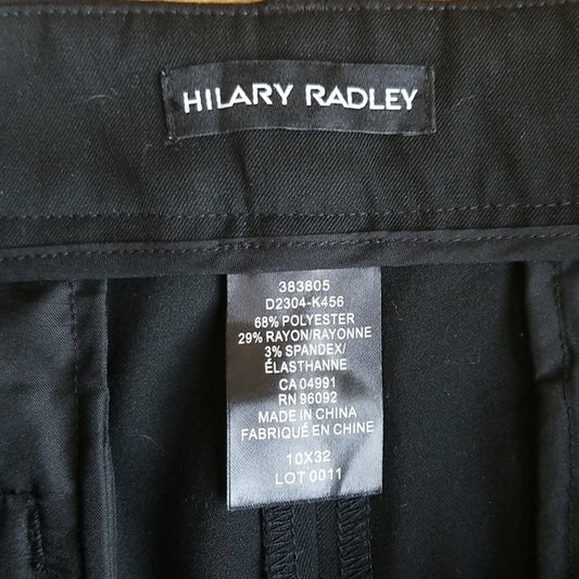 (10) Hilary Radley Black Straight Fit Trouser Pant