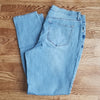 (14R) Old Navy Light Wash Curvy Skinny Mid Rise Distressed Jeans