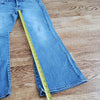 (4) American Eagle Light Wash Kick Boot Super Stretch Extra Short Jeans