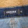 (XL) eunina Jeans U.S.A Dark Wash Embellished Denim Jeans Bling Classic