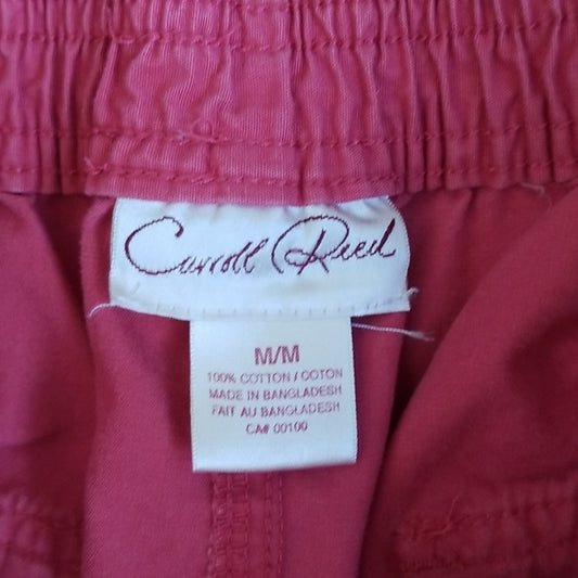 (M) Carroll Reed Cargo 100% Cotton Capri Comfy Vacation Athleisure Summer