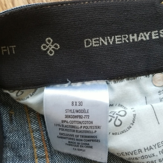 (8) Denver Hayes Curvy Fit Cotton Blend Denim Jeans