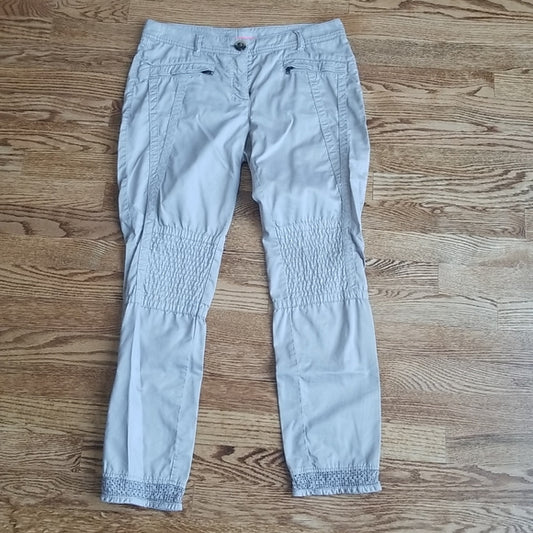 (3) Marc Cain Cargo/Khaki Style Cotton Blend Pants Awesome Details