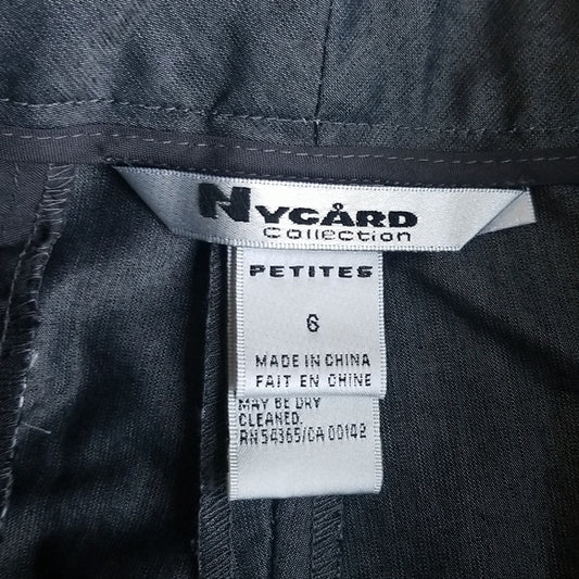 (6) Nygard Collection Petites Loose Leg Rayon Blend Ankle Trouser Pants