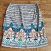 (6) Ann Taylor Colorful Lined Printed Skirt Business Casual Office Cute