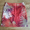 (4) GAP Palm Print Cotton Blend Skirt with Pockets