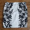 (18) Lane Bryant Cotton Blend Floral Print Fitted Semi-Formal Midi Skirt