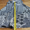 (M) Nicole Benisti Geometric Print Fit & Flare V Neck Dress Sooo Soft