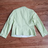 (10) Kasper Brightly Colored Cotton Blend Blazer with Lightly Padded Shoulders