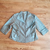 (14) Gilani Metallic Blazer with Quilted Details Lightweight Dressy Classic