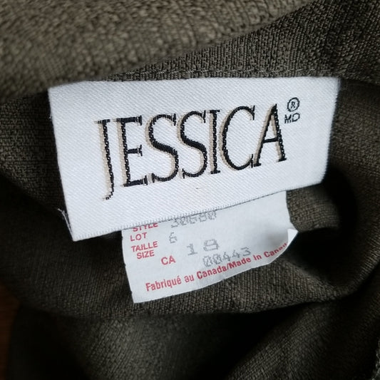 (18) Jessica Made in Canada Rayon Blend Thin Lightweight Short Sleeve Blazer