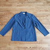 (10) Tradition Blue Lightweight Blazer with Eyelet Pockets Minimalist Officewear