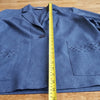 (10) Tradition Blue Lightweight Blazer with Eyelet Pockets Minimalist Officewear