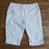 (18) Northern Reflections Town 100% Cotton Bright White Capris