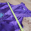(L) Poet Tie Waist Beaded Sequins Embroidered Shiny Vacation Embellished Fancy