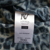 (L) Nevada Animal Print Flowy Zipper Front Blouse Business Casual Fall Accents