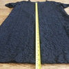 (M) Joe Fresh Black Lace Short Sleeve Dress Classic Evening Flirtatious