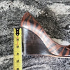 (EU39) MOSCHINO Cheap and Chic Tiger Print Wedge Heels Bow Accent