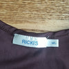 (L) Ricki's Floral Embroidery Spaghetti Strap Empire Waist Tank Top