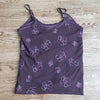 (L) Ricki's Floral Embroidery Spaghetti Strap Empire Waist Tank Top