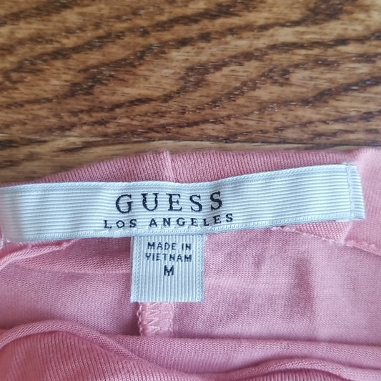 (M) Guess Los Angeles Rayon/Viscose Blend Loose Flowy Soft Top
