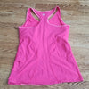 (M) Tuff Athletics Activewear Heathered Racer Back Top with Built in Shelf Bra