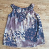(M) Cleo Cleo Flowy Lined Floral Tank Top or Blouse with Awesome Details