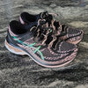 (8.5) ASICS Gel Kayano 27 Dynamic Runners Irradescent Teal Detailing