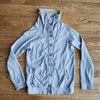 (XS) supremebeing 100% Cotton Button Up High Neck Sweater with Pockets