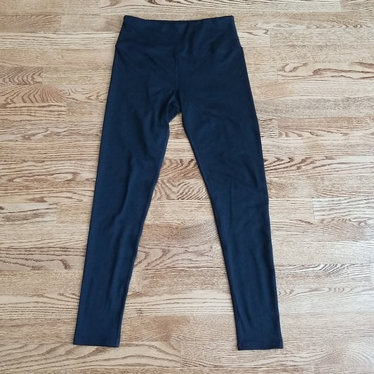 (S) Kyodan Classic Black Ultra Soft Stretch High Rise Leggings Athleisure