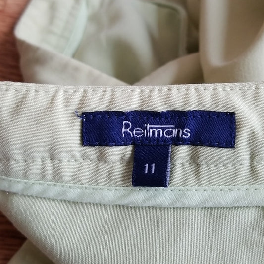 (11) Reitmans Pastel Athleisure Skort with Pockets Partial Zip Back Rayon Blend