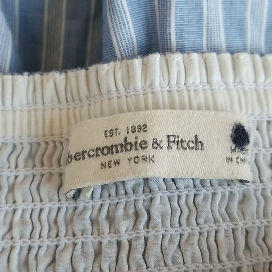 (S) Abercrombie & Fitch Pastel Pinstripe Sleeveless Short Top 100% Cotton