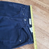 (8M) Levi's 505 Straight Leg Black Cotton Blend Denim Jeans