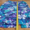 (14) Dana Buchman Multicolored Tropical Hawaiian Print 100% Silk Long Skirt