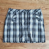 (16) Denver Hayes Vintage Plaid Patterned Cotton Blend Skort Classic Casual