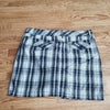 (16) Denver Hayes Vintage Plaid Patterned Cotton Blend Skort Classic Casual