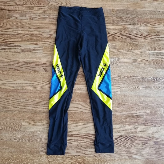 (S) SUGOI Soft Flashy Activewear Leggings Nylon Workout Performance