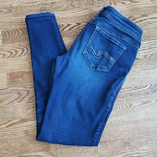 (27W/31L) Silver Jeans Co. Suki Super Skinny Cotton Blend Denim Jeans