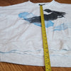 (L) Bench. Heathered Grey Long Sleeve Graphic Sweatshirt Casual Crew Neck