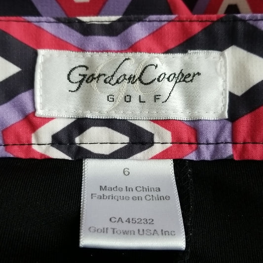 (6) GC Gordon Cooper Golf Multicolored Geometric Print Short Athleisure Sporty