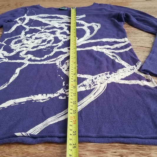 (M) Royal Robbins Graphic 100% Cotton Lightweight Long Sleeve T-Shirt Layering