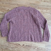 (XL) Northern Reflections Women's Thick Wool Blend Cable Knit V Neck Sweater