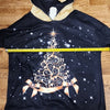(XL) NWT Exclusive Sequined Hoodie Lightweight Soft Cozy Warm Holidays Metallic