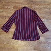 (S) NWT Reitmans Striped Classic Fit Button Up ¾ Sleeve Collared Blouse Business