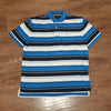 (L) Tommy Hilfiger Men's Striped Golf Cotton Collared Shirt Casual Athleisure